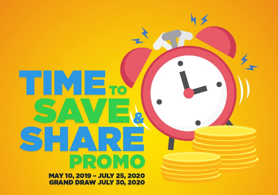 Time To Save and Share Promo